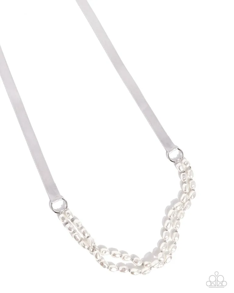 Paparazzi Necklace ~ Honorable Haute - Silver