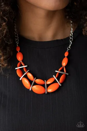 Paparazzi Necklace ~ Law of the Jungle - Orange