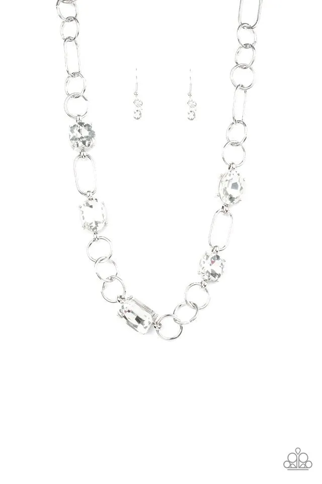 Paparazzi Necklace ~ Urban District - White