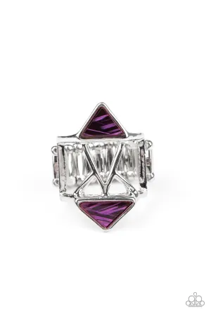 Paparazzi Ring ~ Making Me Edgy - Purple