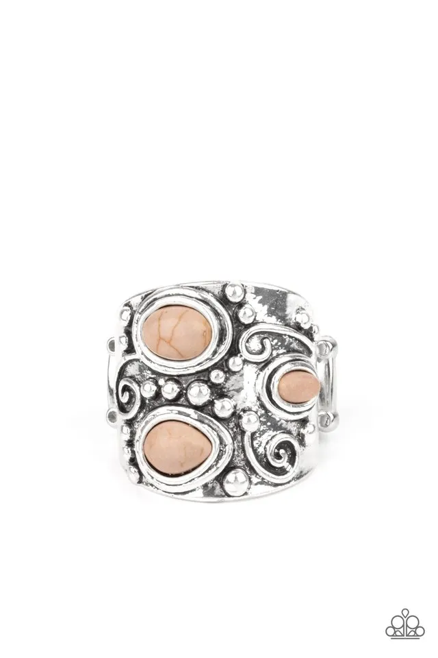 Paparazzi Ring ~ Modern Mountain Ranger - Brown