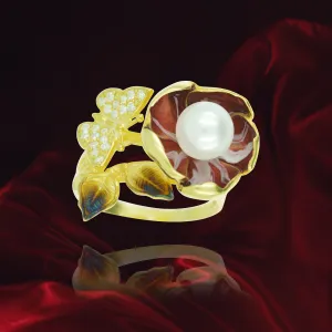 Pearl Flower Ring