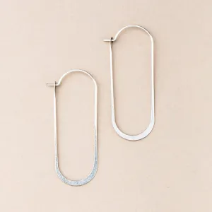 Scout Refined Earring Collection - Cosmic Oval Sterling Silver