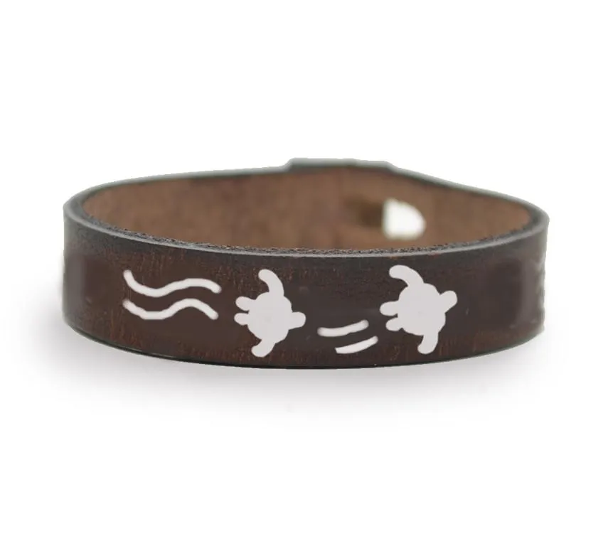 Sea Turtle Leather Bracelet