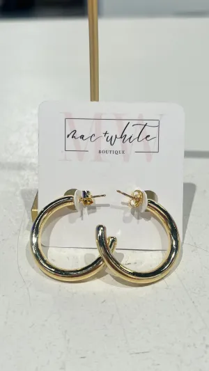 SIMPLE GOLD HOOPS