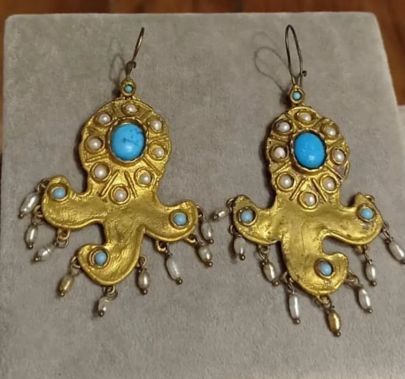 Solmaz Turquoise Earrings