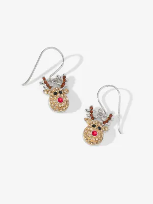 Sterling Silver Reindeer Earrings