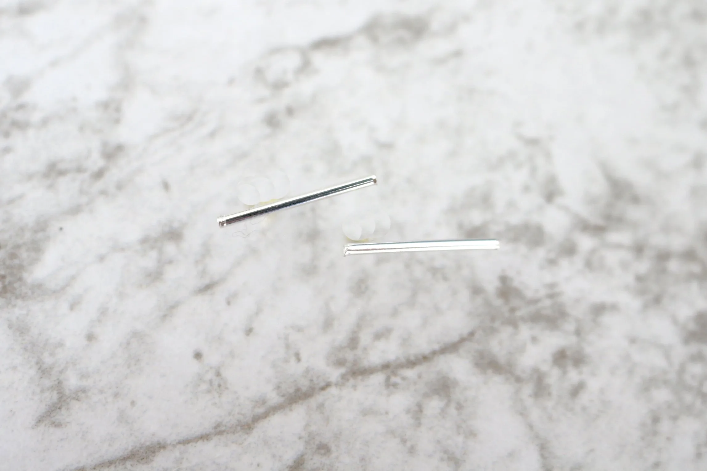 Stick it! // Bar Stick Stud, Vermeil or Sterling Silver, Simple Studs // BH-E015