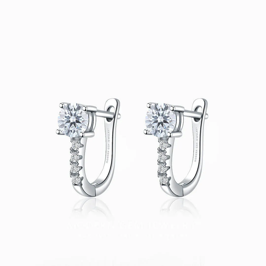 Timeless Diamond Hoop Earrings