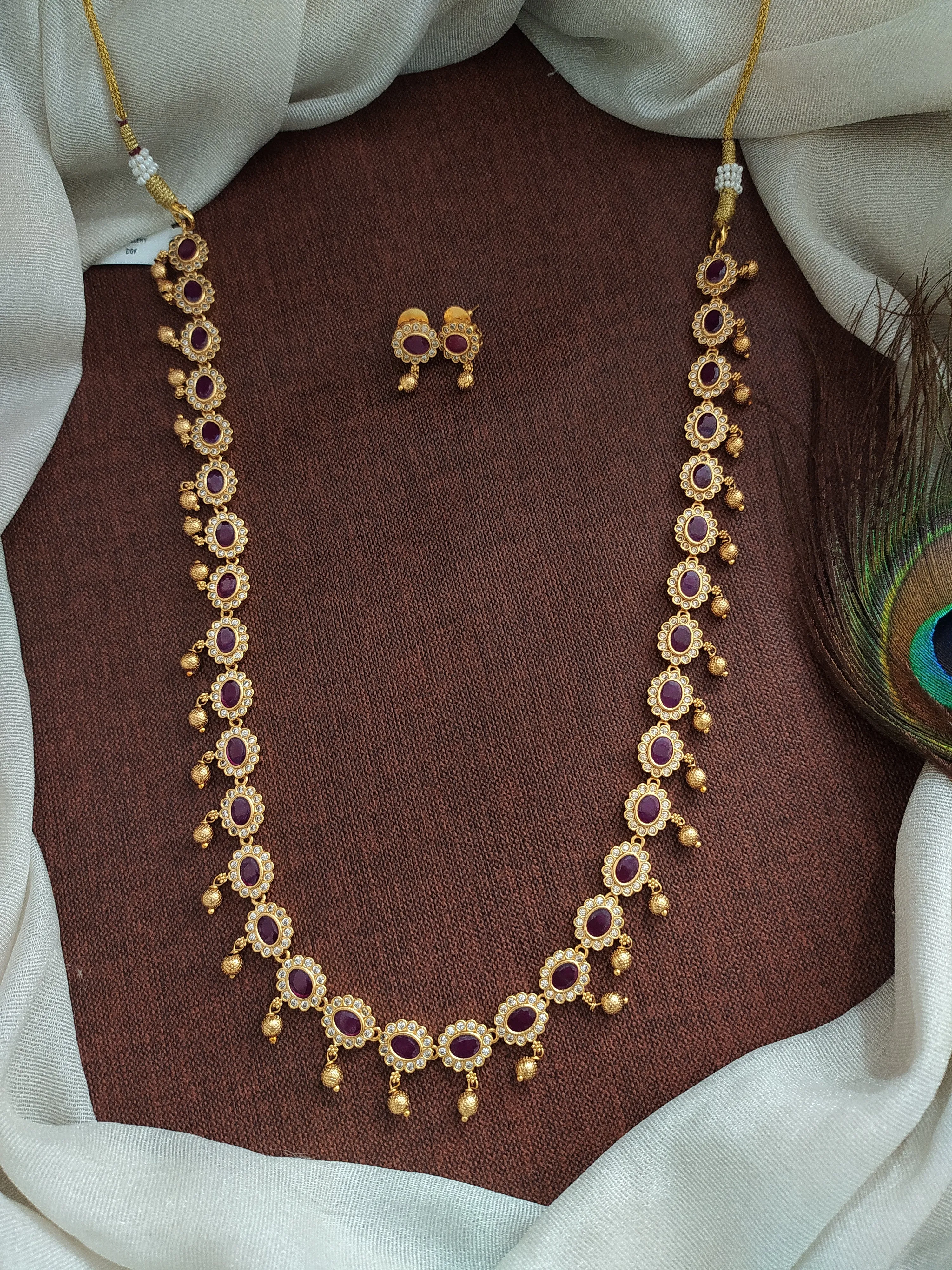 Timeless Elegance Gold-Plated Simple Long Haram Set