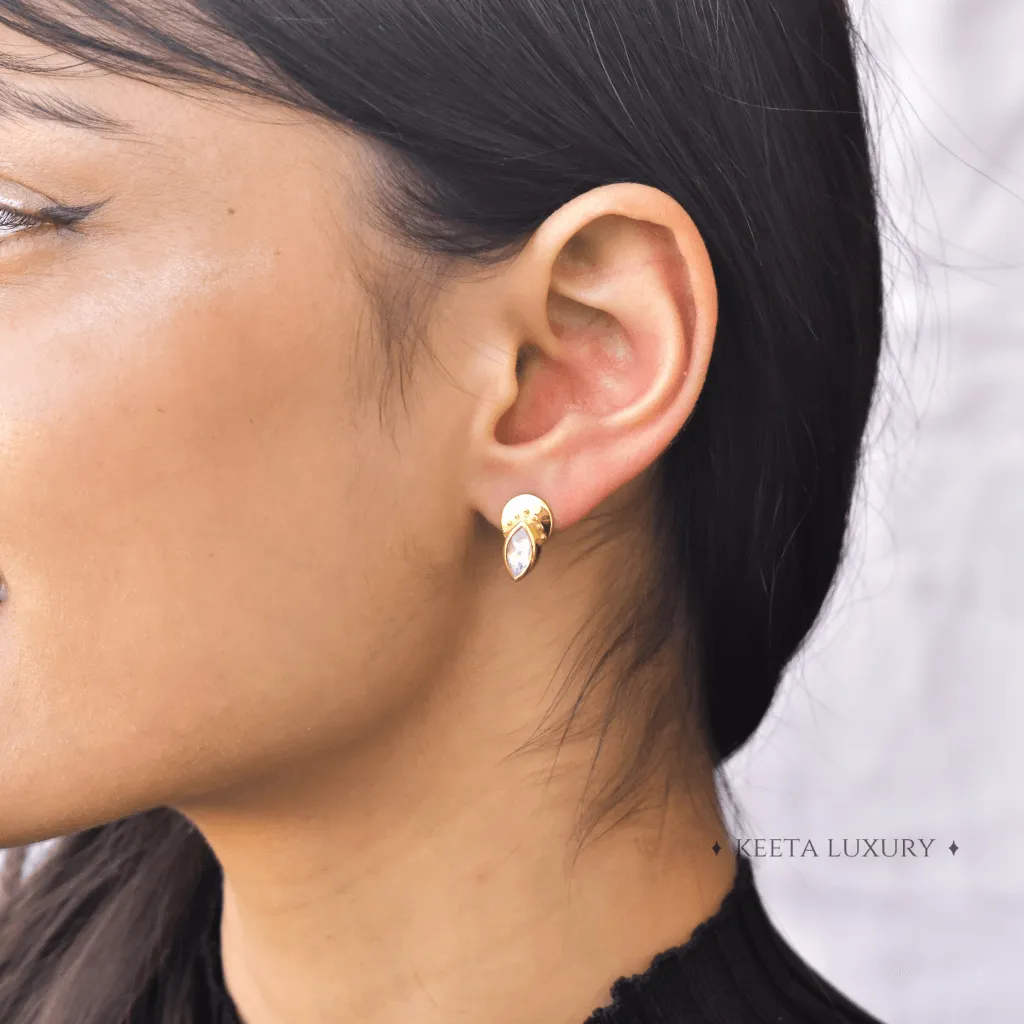 Tribal - Moonstone Studs