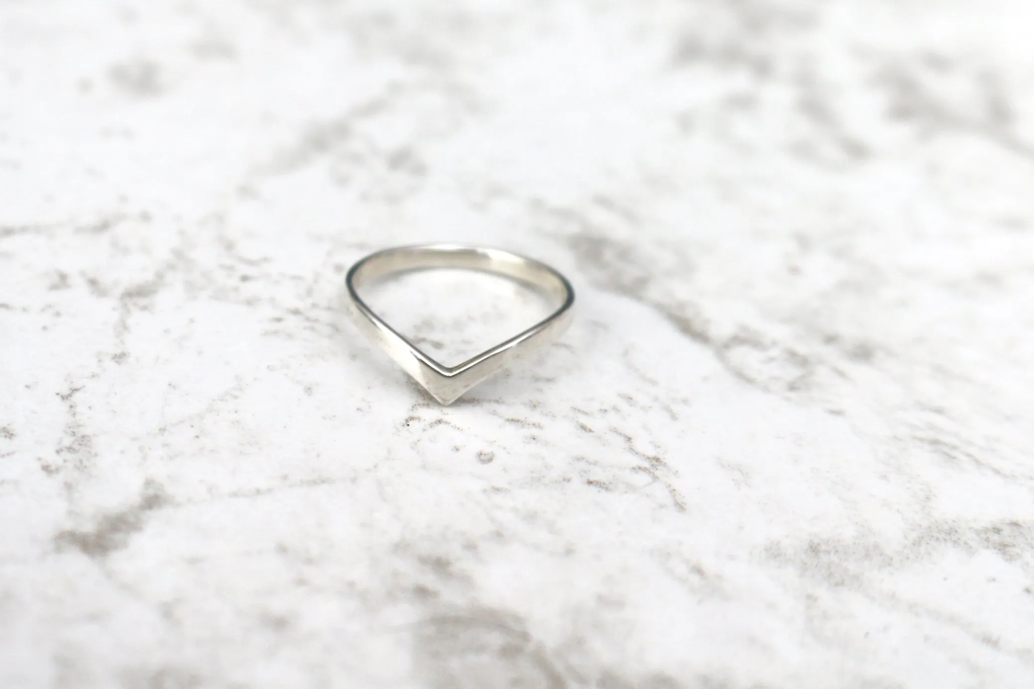 Triple Threat // Chevron Ring, Sterling Silver, Gold Fill, Stackable Rings /// BH-R004