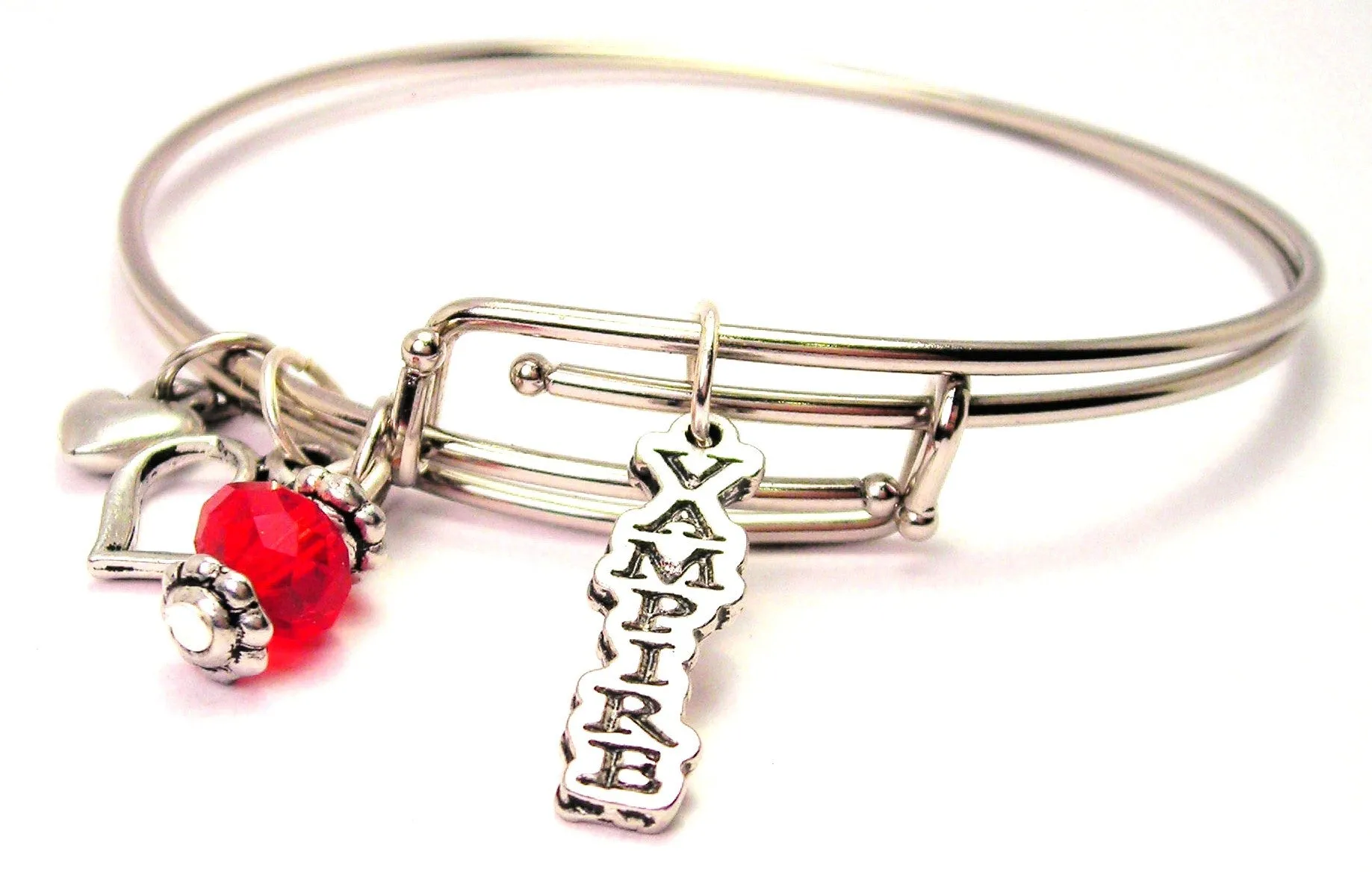 Vampire Long Tab Expandable Bangle Bracelet Set