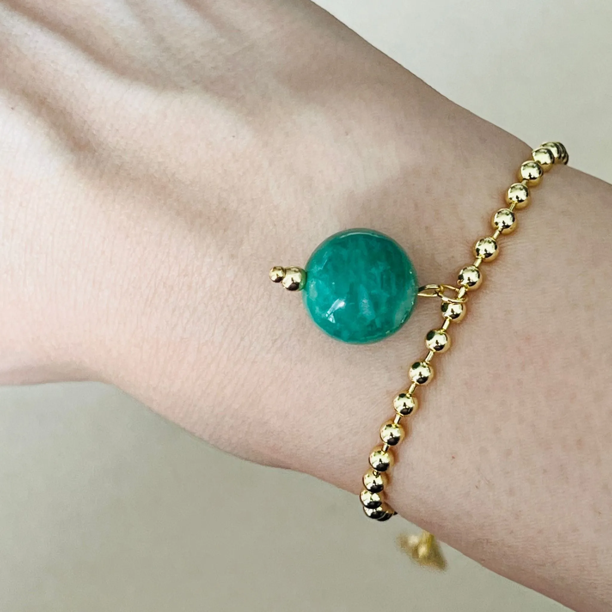 Vintage Amazonite La Forma Bracelet