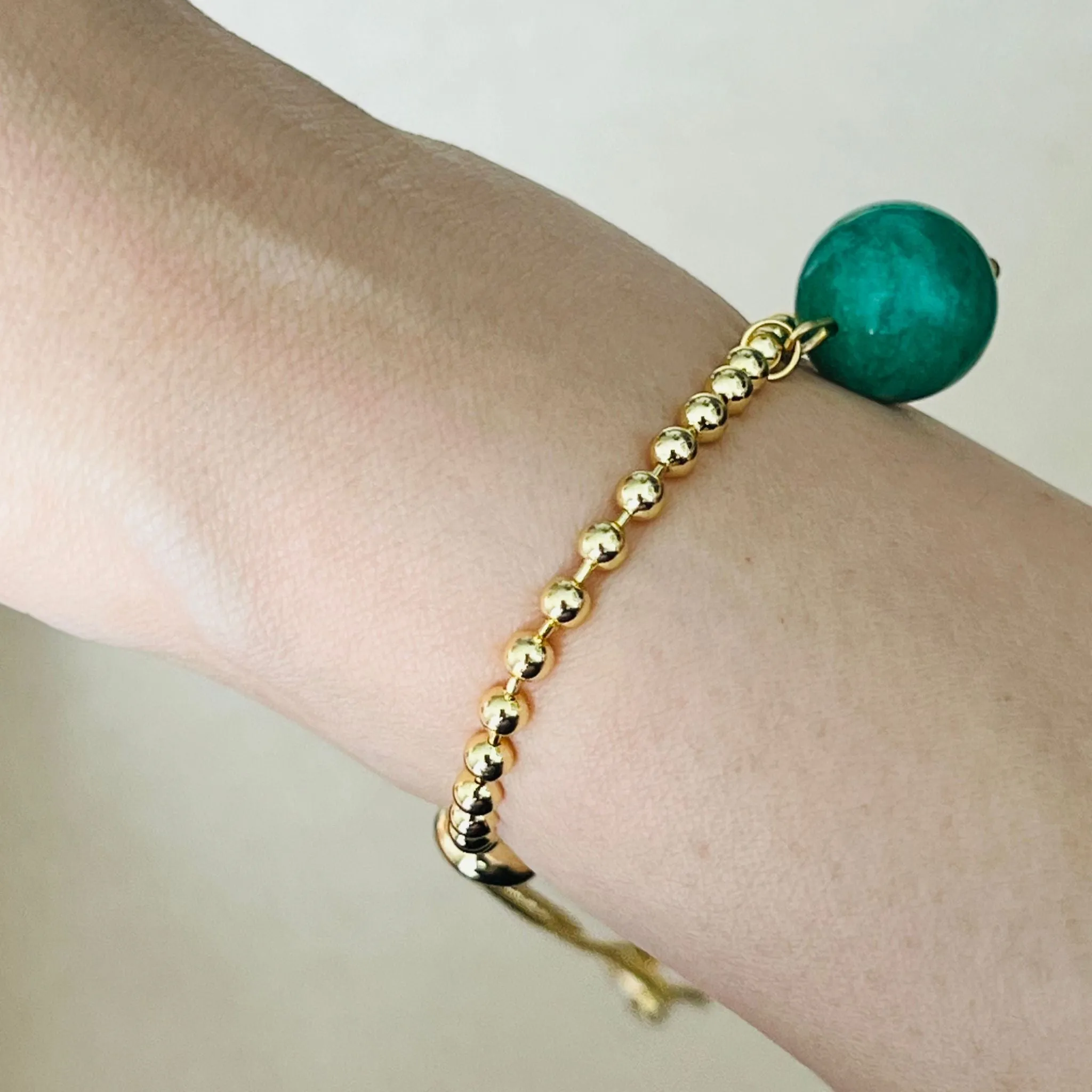 Vintage Amazonite La Forma Bracelet