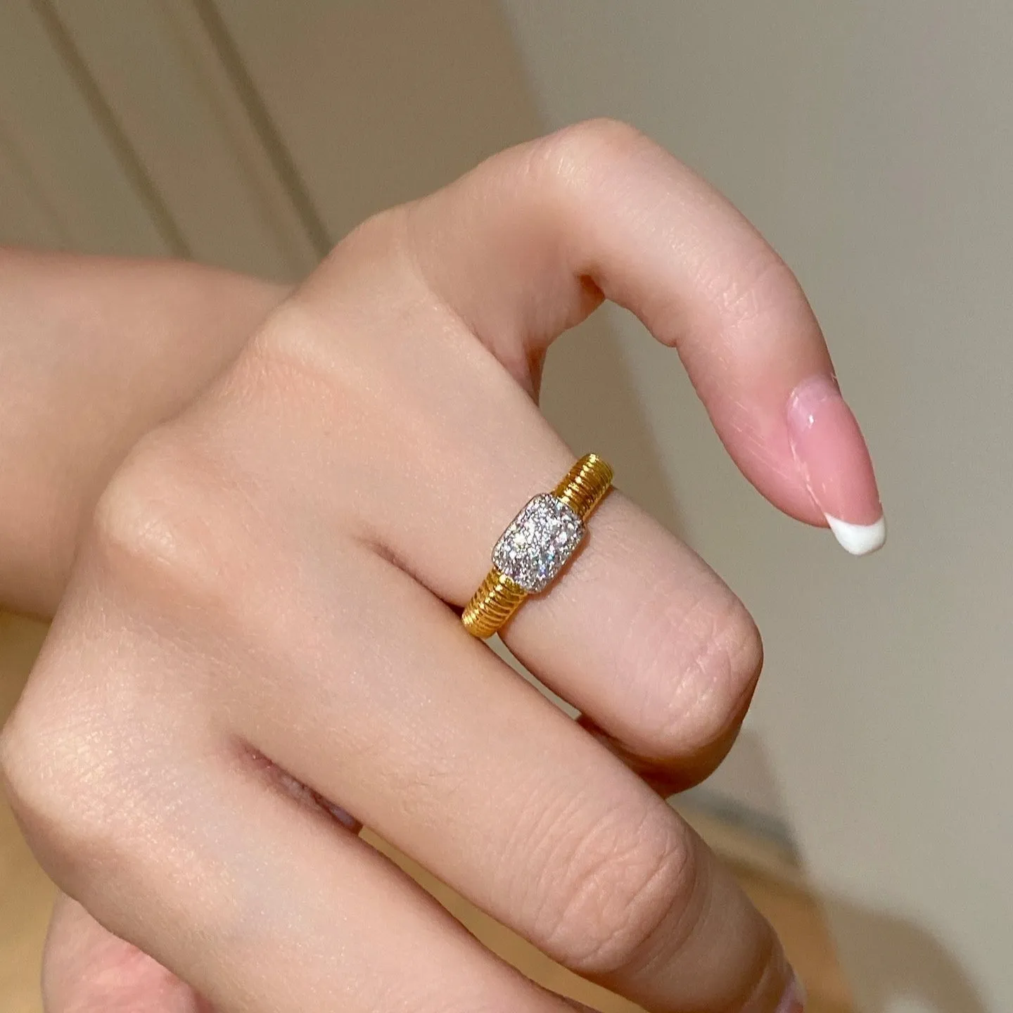 Vintage Style Baguette Ring