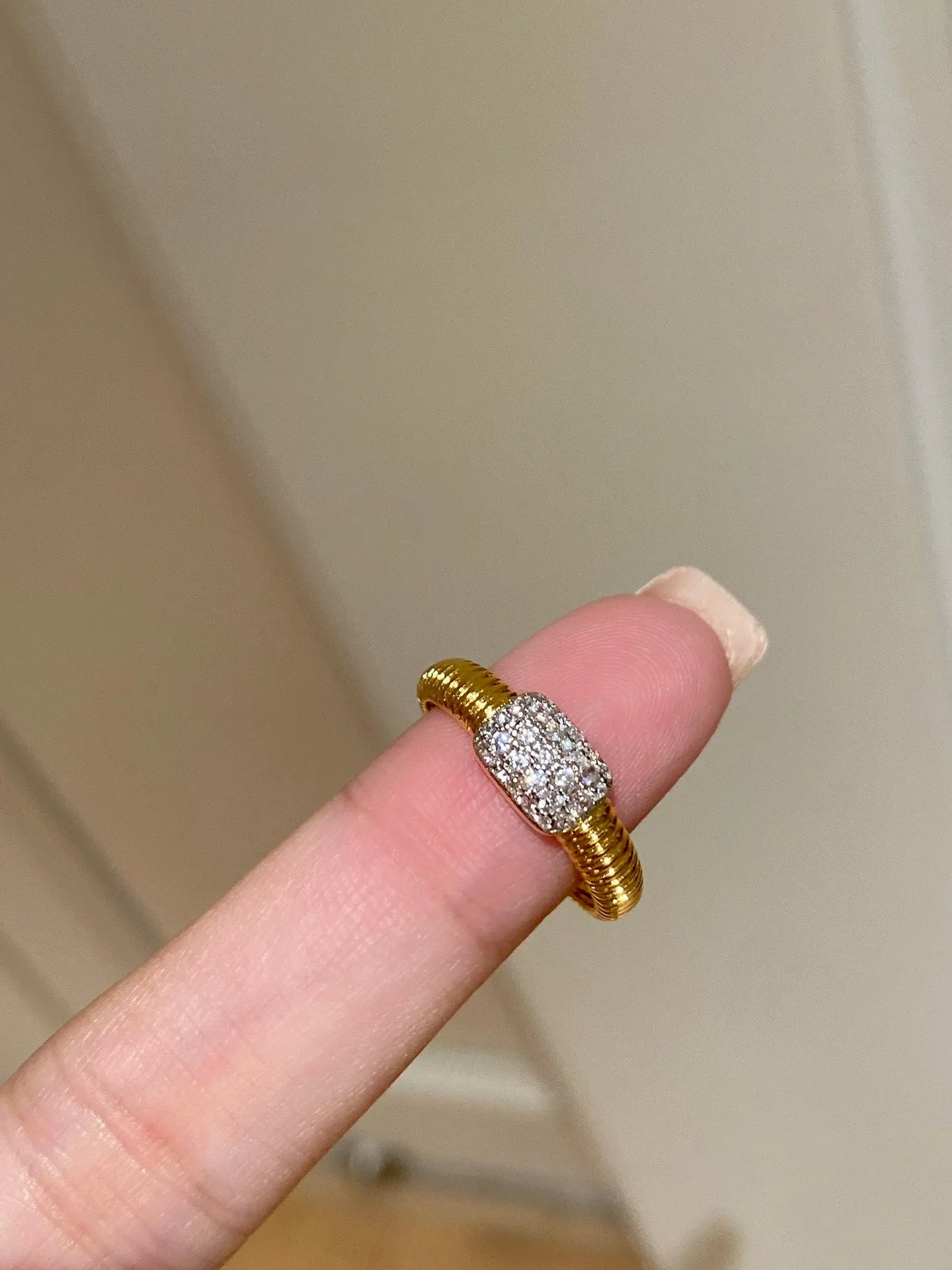 Vintage Style Baguette Ring