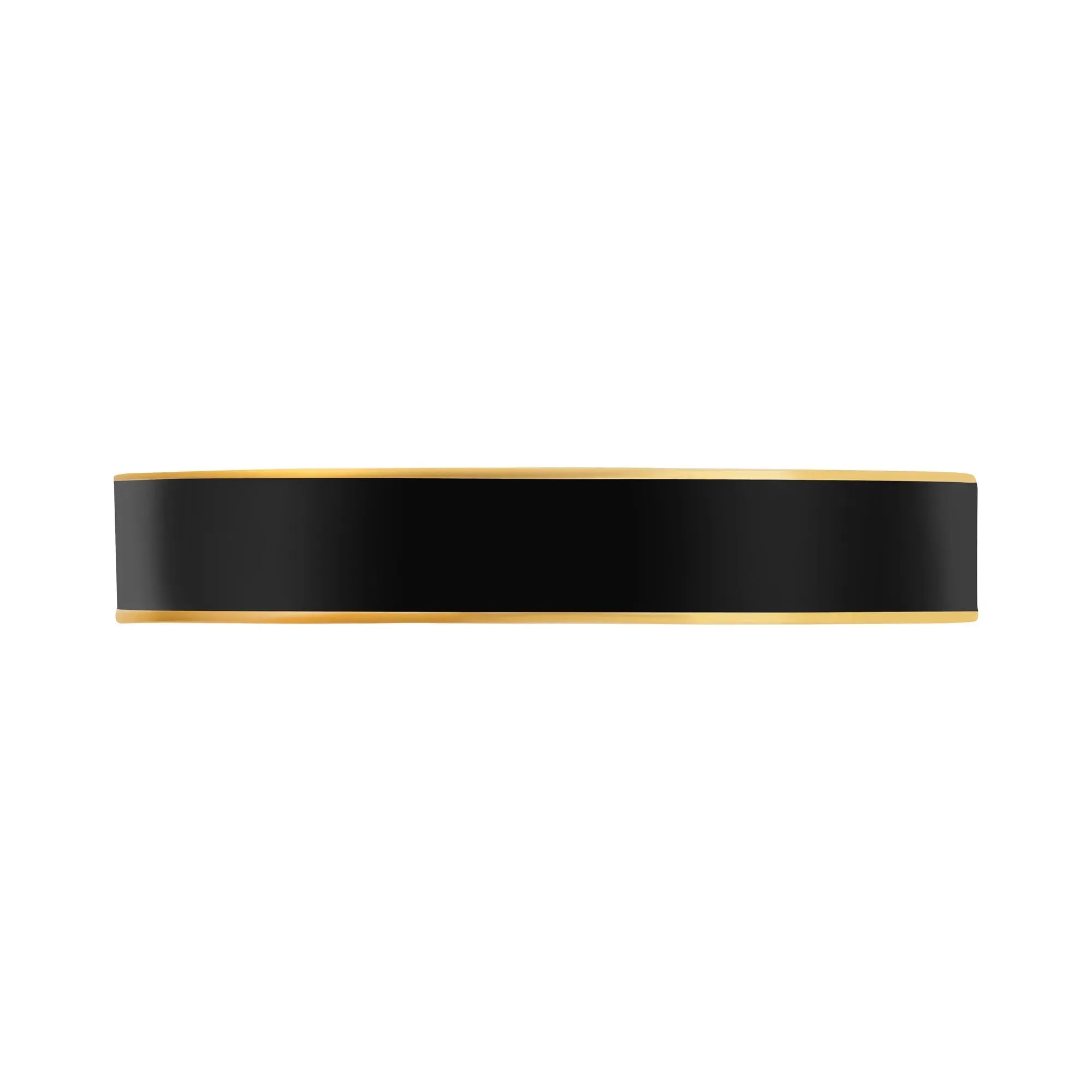 Wide Black Enamel Cuff