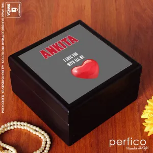 With all my Heart © Personalized Jewellery Box for Girlfriend